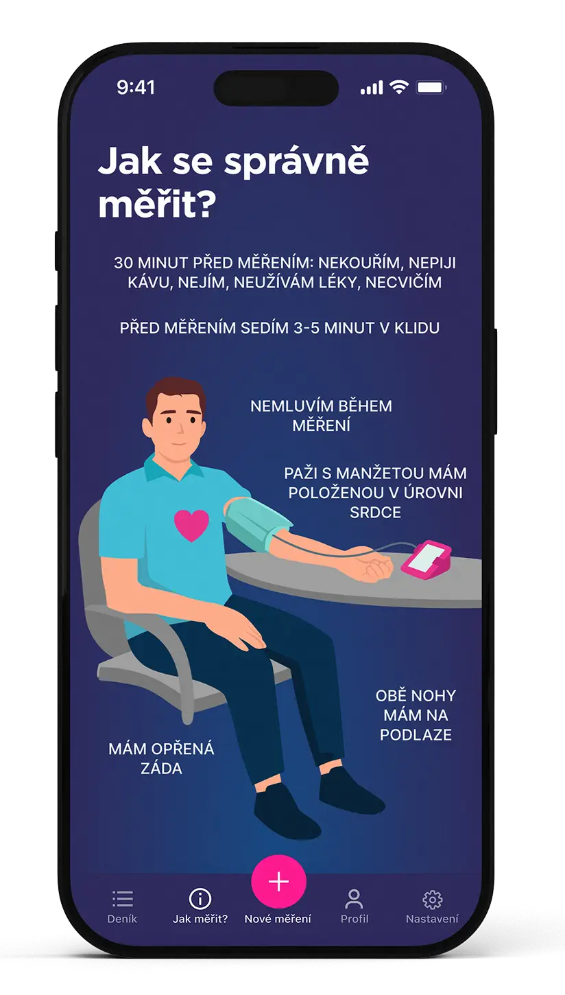Mobilní aplikace „Vím, proč měřím krevní tlak“